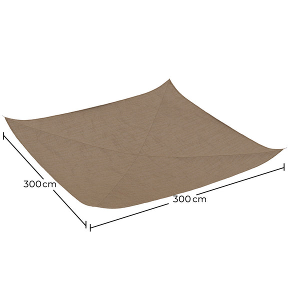 Coconut fiber awning 3x3M - 100 % Natural shade sail - gallery 8