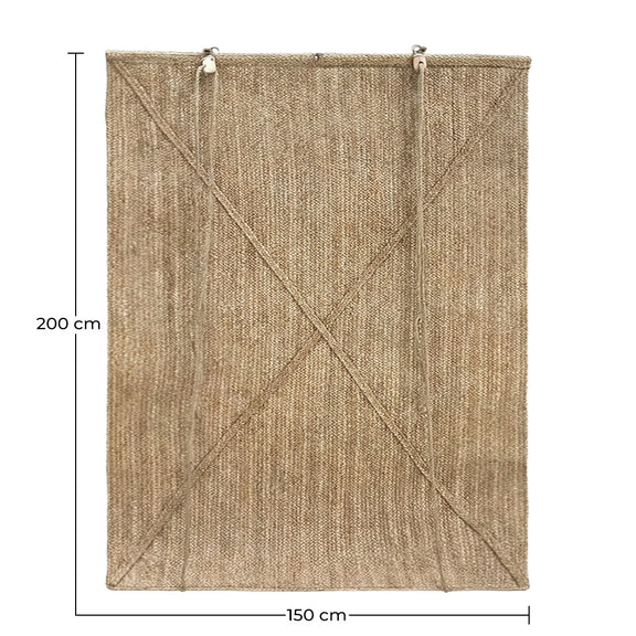 Outdoor Roll-Up Blind 200x150 cm – Seagrass Curtain – Sun Protection & Privacy - gallery 7