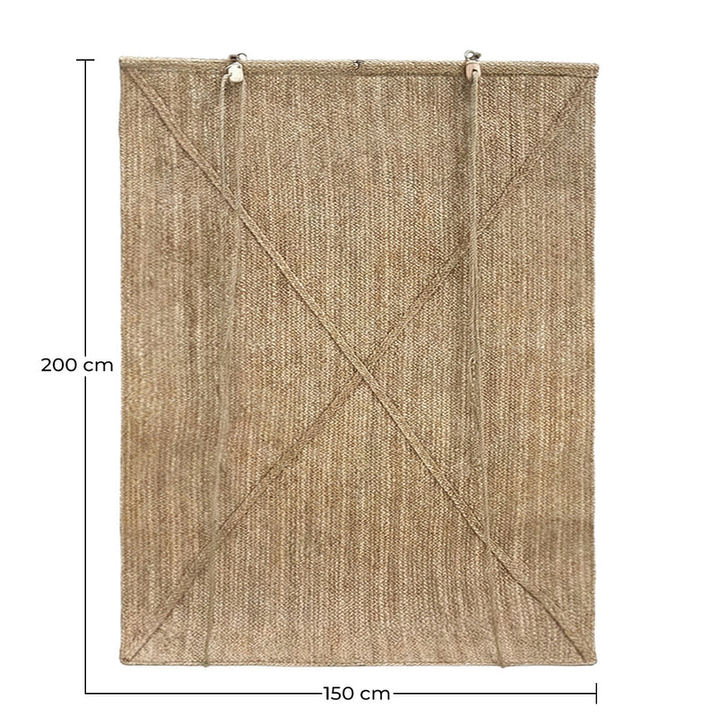 Outdoor Roll-Up Blind 200x150 cm – Seagrass Curtain – Sun Protection & Privacy - gallery 7