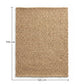 Rug Natural Coir Fiber 170x120 cm – Indoor & Outdoor Use – Mahou - gallery 5