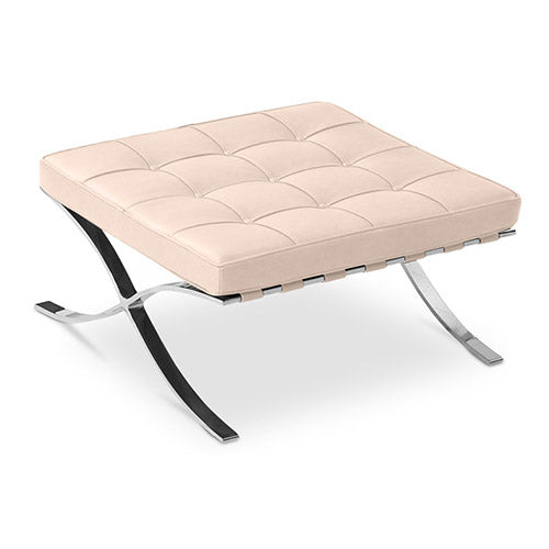 Repose-pieds tapissé en cuir - Town