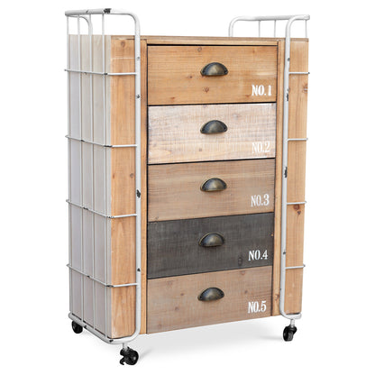 Commode en Bois - Design Industriel - Joy