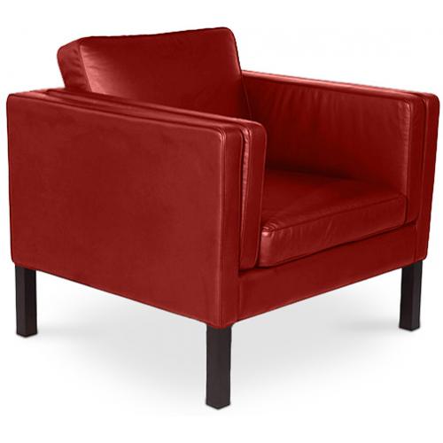 Fauteuil avec accoudoir - Revêtu de cuir - Betzalel