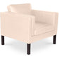 Fauteuil avec accoudoir - Revêtu de cuir - Betzalel