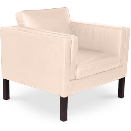 Fauteuil avec accoudoir - Revêtu de cuir - Betzalel