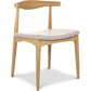 Dining chair - Scandinavian style - Wood and leather - Lanan
