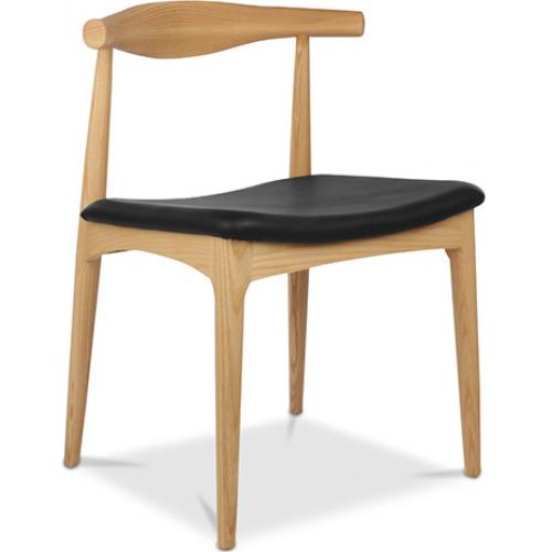 Dining chair - Scandinavian style - Wood and leather - Voga