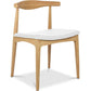 Dining chair - Scandinavian style - Wood and leather - Voga