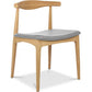 Dining chair - Scandinavian style - Wood and leather - Voga