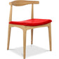 Dining chair - Scandinavian style - Wood and leather - Voga