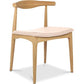 Dining chair - Scandinavian style - Wood and leather - Voga