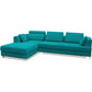 Chaise longue avec 3 places - Tissu d'ameublement - Boretti