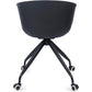 Jodie Black Padded Office Chair with Wheels - gallery 5