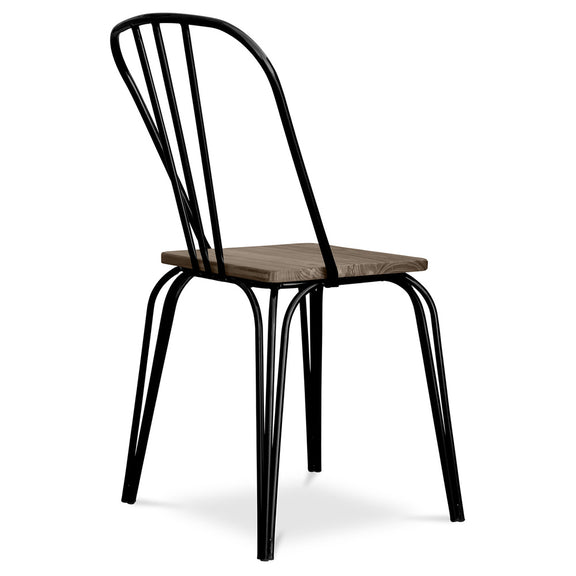 Dining Chair - Industrial Design - Wood and Metal - Lillor - gallery 8