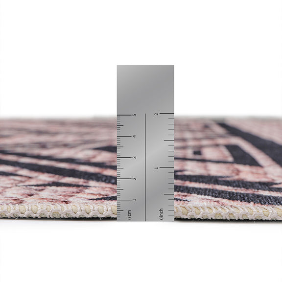 Vintage Geometric Tribal Rug – (290x200 cm) – Cinder - gallery 6