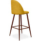 Gepolsterter Stoffhocker - Skandinavisches Design - 76cm - Evelyne