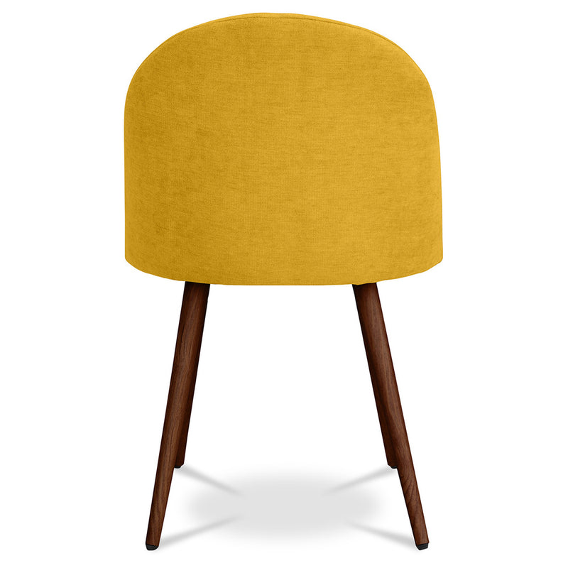 Dining Chair - Upholstered in Fabric - Scandinavian Style - Evelyne - gallery 8