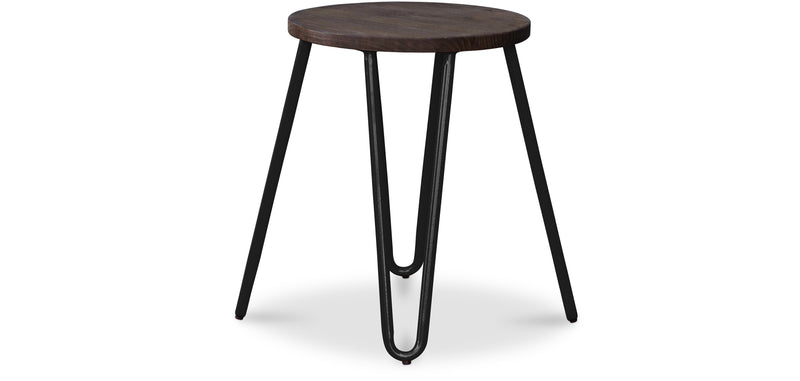 Sgabello Hairpin - 43cm - Legno scuro e metallo