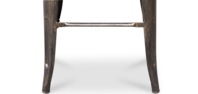 Taburete Stylix - Metal y madera clara - 76cm