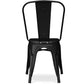 Sedia da pranzo in acciaio - Design industriale - Stylix