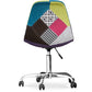Office Chair with Wheels - Desk Chair - Upholstered in Patchwork -  Simona - gallery 7
