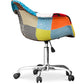 Office Chair with Armrests - Desk Chair with Wheels - Upholstered in Patchwork - Patty - gallery 7