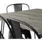 Dining Table Set - Industrial Design 150cm + Set of 6 Dining Chairs - Industrial Design - Hairpin Stylix