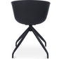 Chaise de bureau avec accoudoirs - Chaise de bureau design noire - Jodie