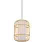 Lampe de plafond en bambou - Lampe suspendue au stile Boho Bali - Mane