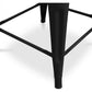Hoker w stylu industrialnym - matowa stal - 60cm - Stylix