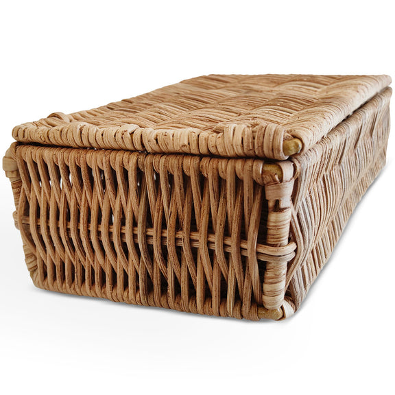 Rattan Basket with Lid - 26x10CM - Lung - gallery 5