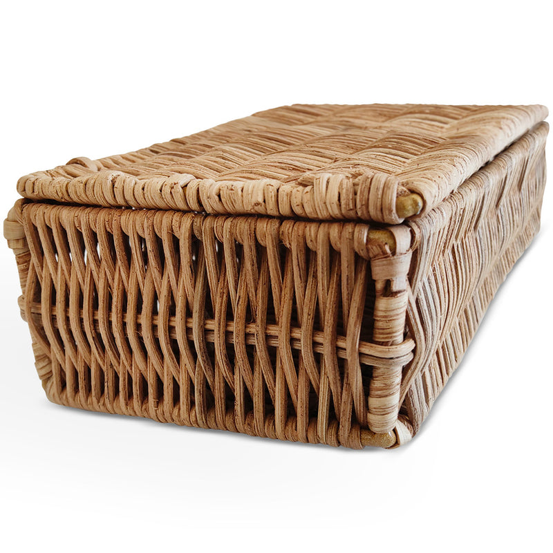 Rattan Basket with Lid - 26x10CM - Lung - gallery 5