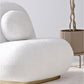 Bouclé fabric upholstered armchair - Larry - gallery 3