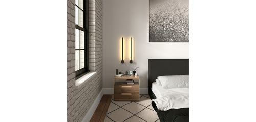 Aplique de parede em alumínio com design moderno, 50cm - Hernel
