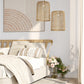 Lampe de plafond en rotin - Lampe suspendue stile Boho Bali - Lian