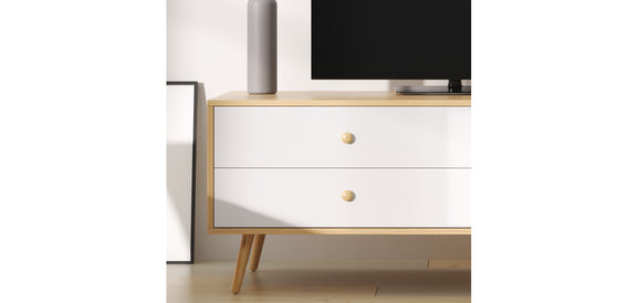 Wooden TV Stand - Scandinavian Design - Lenark - gallery 9