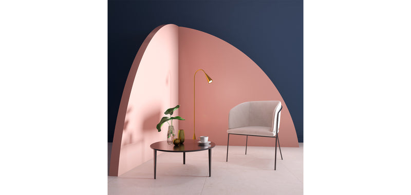 Fauteuil avec accoudoirs En Bouclette Fausse Fourrure Tapissée - Boucles Blanches - Miusen