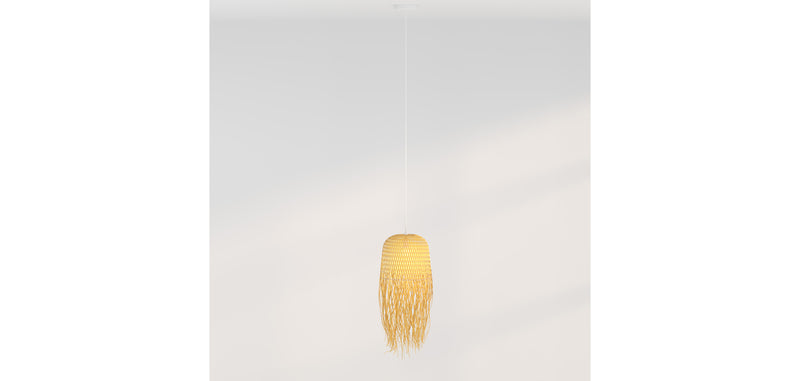 Lampe de plafond en bambou - Lampe suspendue de style Boho Bali - Thow