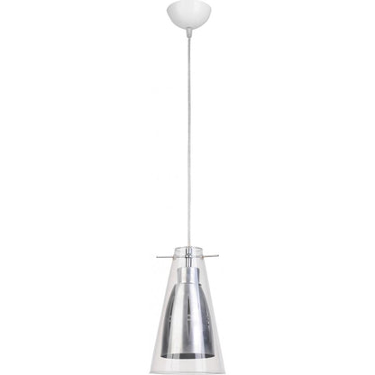 Lampa sufitowa - Lampa wisząca - Stal i szkło - Apolo
