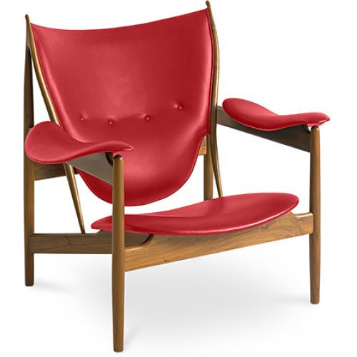 Fauteuil Design avec Accoudoirs - Bois et Cuir - Captain