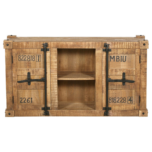 Buffet en Bois - Design Industriel - 2 Portes - Tunk