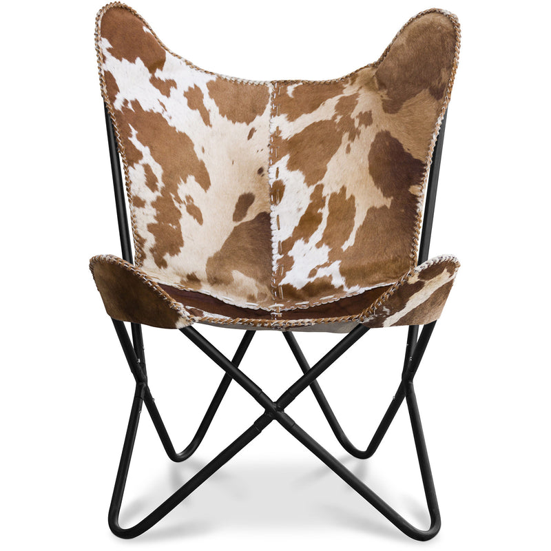 Chaise Design Papillon - Imprimé Poney - Cuir - Blop