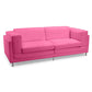 Faux Leather Upholstered Sofa - 2 Seats - Cawa