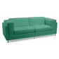 Faux Leather Upholstered Sofa - 2 Seats - Cawa