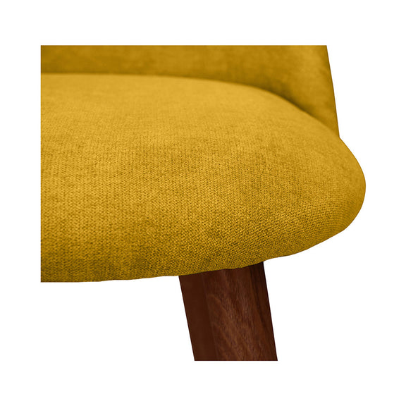 Dining Chair - Upholstered in Fabric - Scandinavian Style - Evelyne - gallery 9