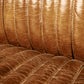 Divano di design Churchill Lounge 2 posti in pelle e acciaio inossidabile