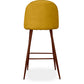 Gepolsterter Stoffhocker - Skandinavisches Design - 76cm - Evelyne