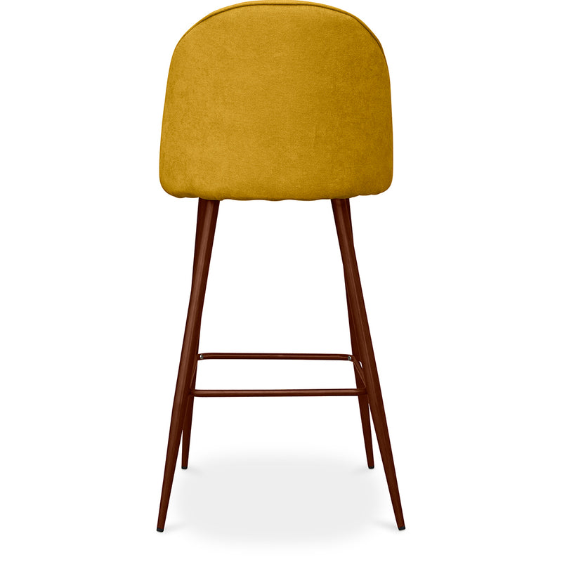 Gepolsterter Stoffhocker - Skandinavisches Design - 76cm - Evelyne