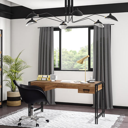 Moderne gulvlampe i metal og marmor – Quely