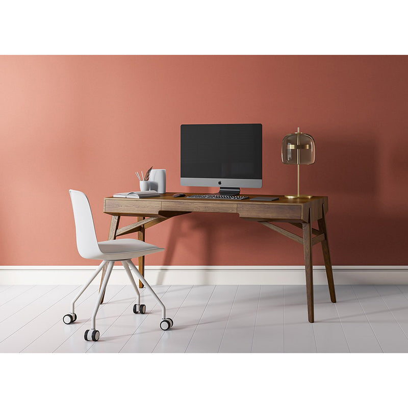 Office Chair with Wheels - White Desk Chair - Yemy